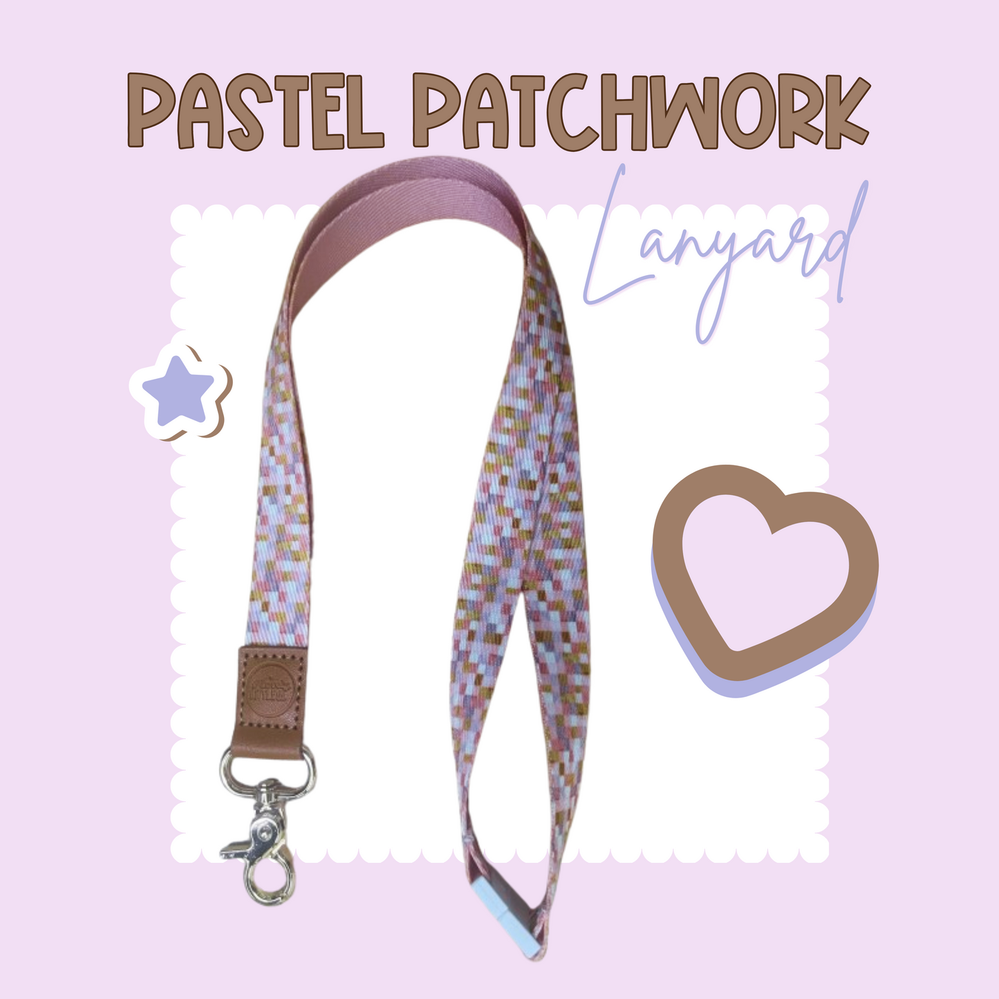 Pastel Patchwork Lanyard