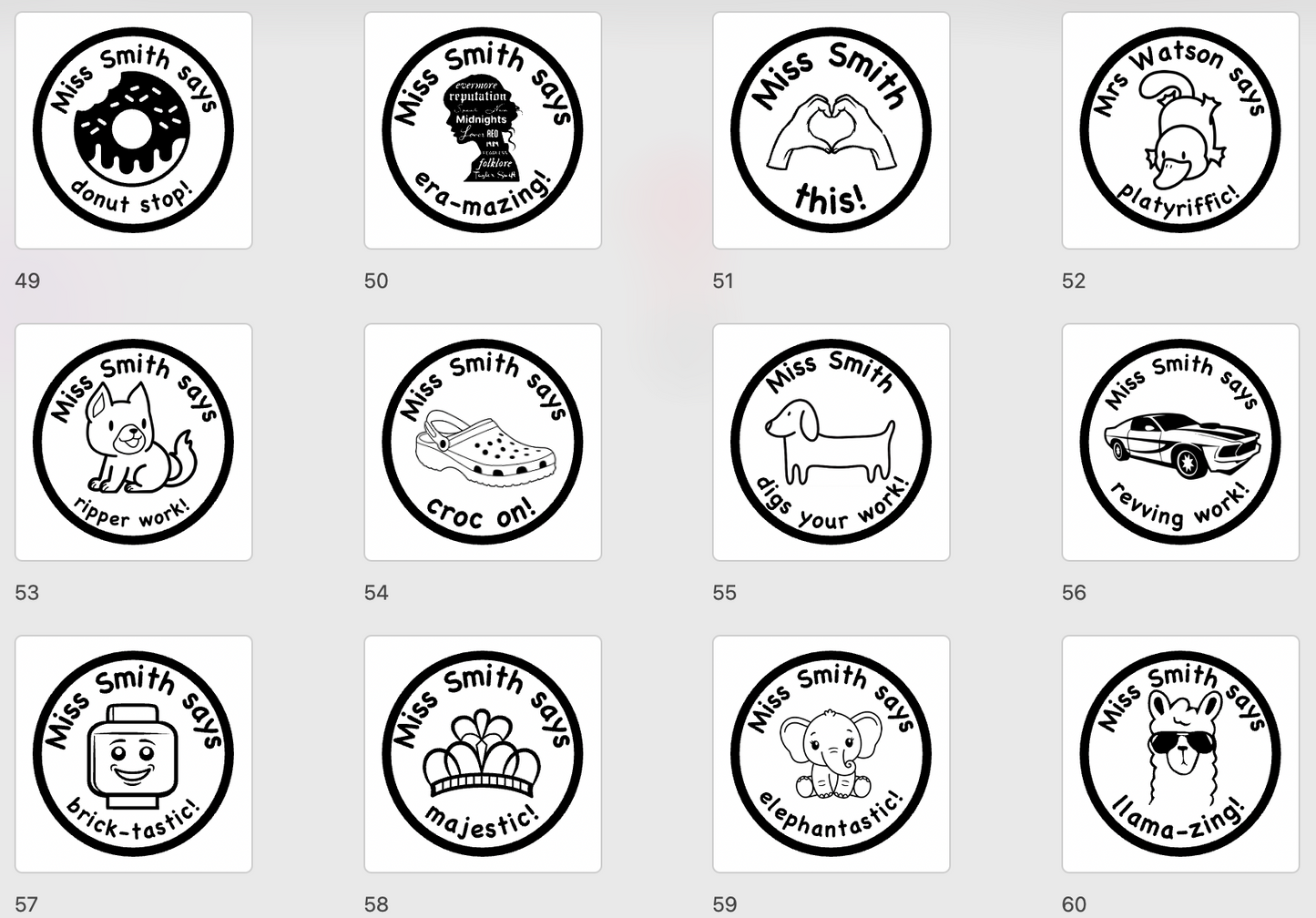 5 Small Stamps Bundle