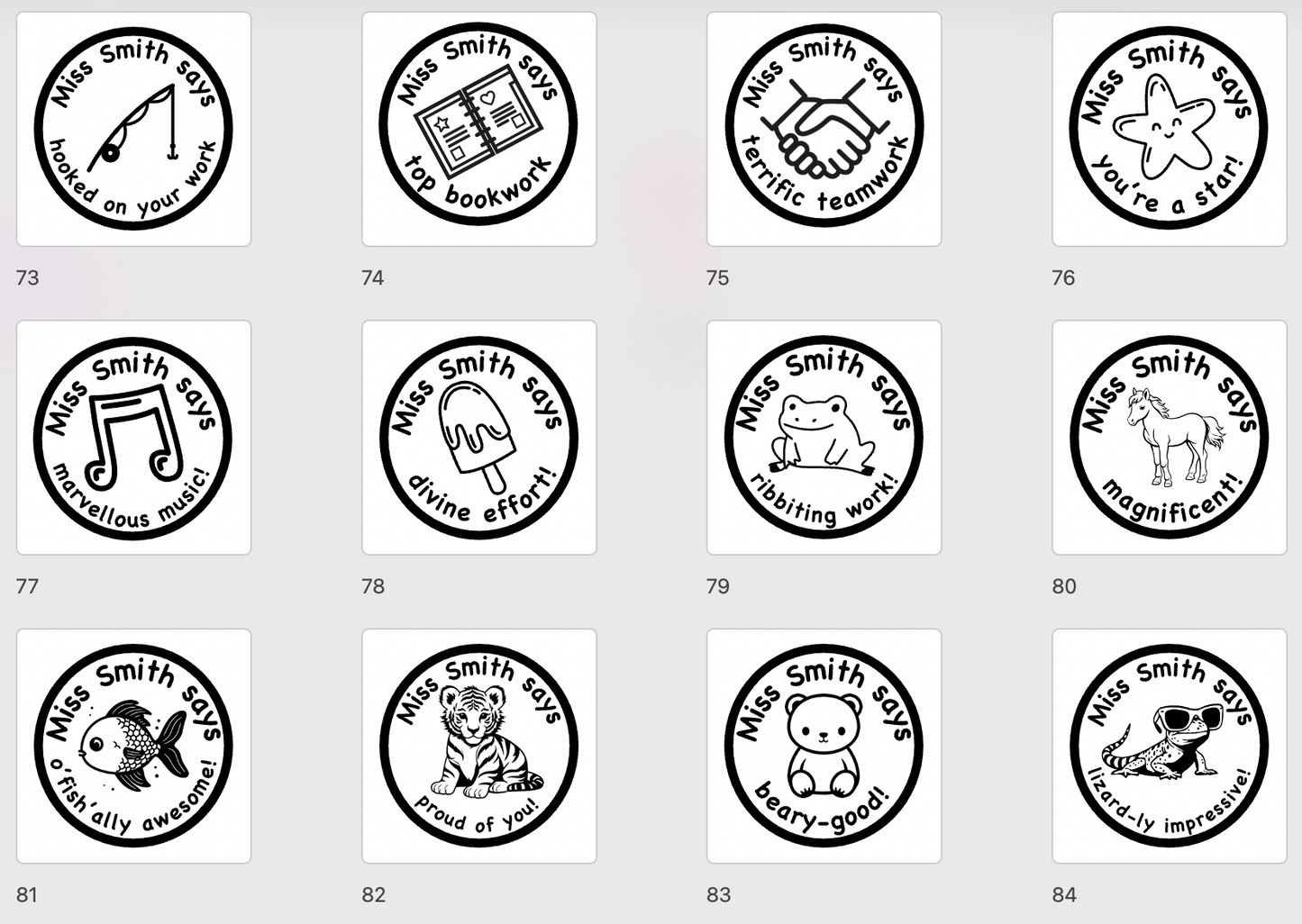 5 Small Stamps Bundle