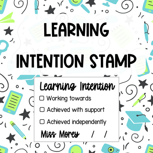 Learning Intention Stamp