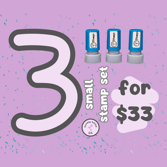 3 Small Stamps Set