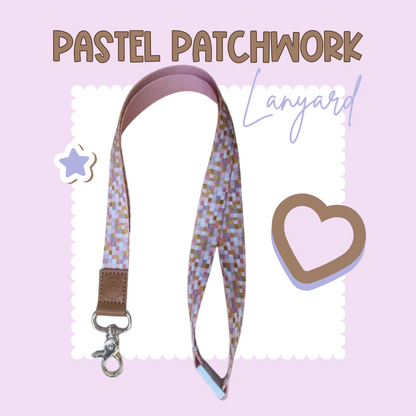 Pastel Patchwork Lanyard