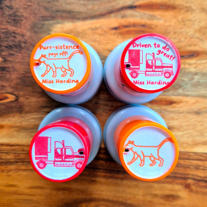 Truck & Cat Stamps
